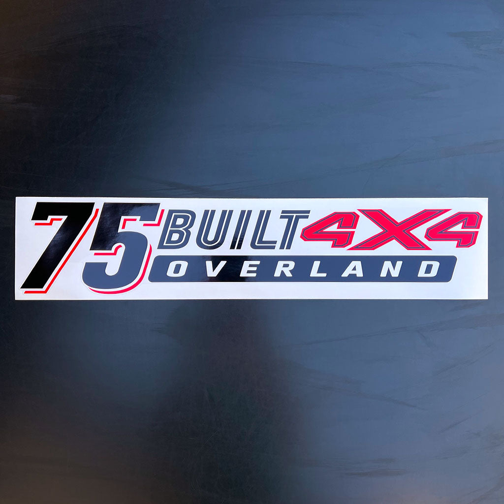 75Built 4x4 Overland Decal image 1
