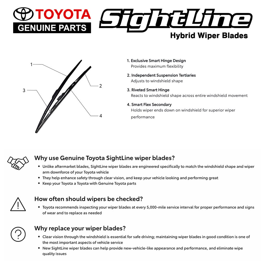 Tacoma SightLine OEM Wiper Blade Set image 7
