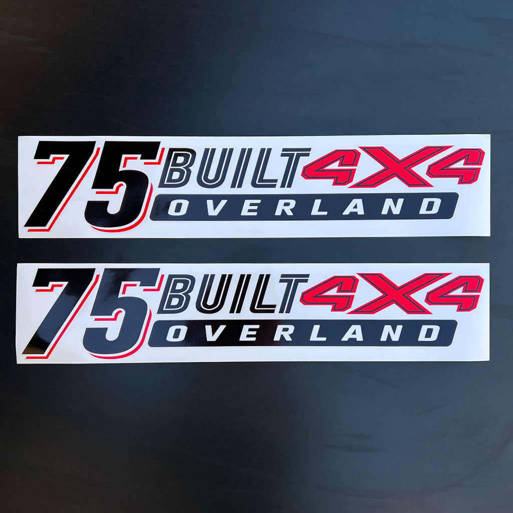 75Built 4x4 Overland Decal image 2