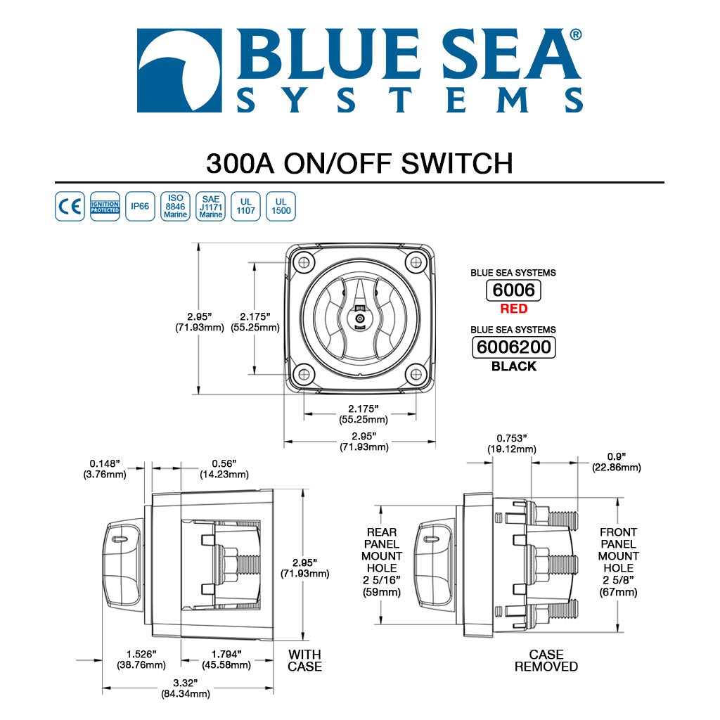 Blue Sea 300A On/Off Switch image 12