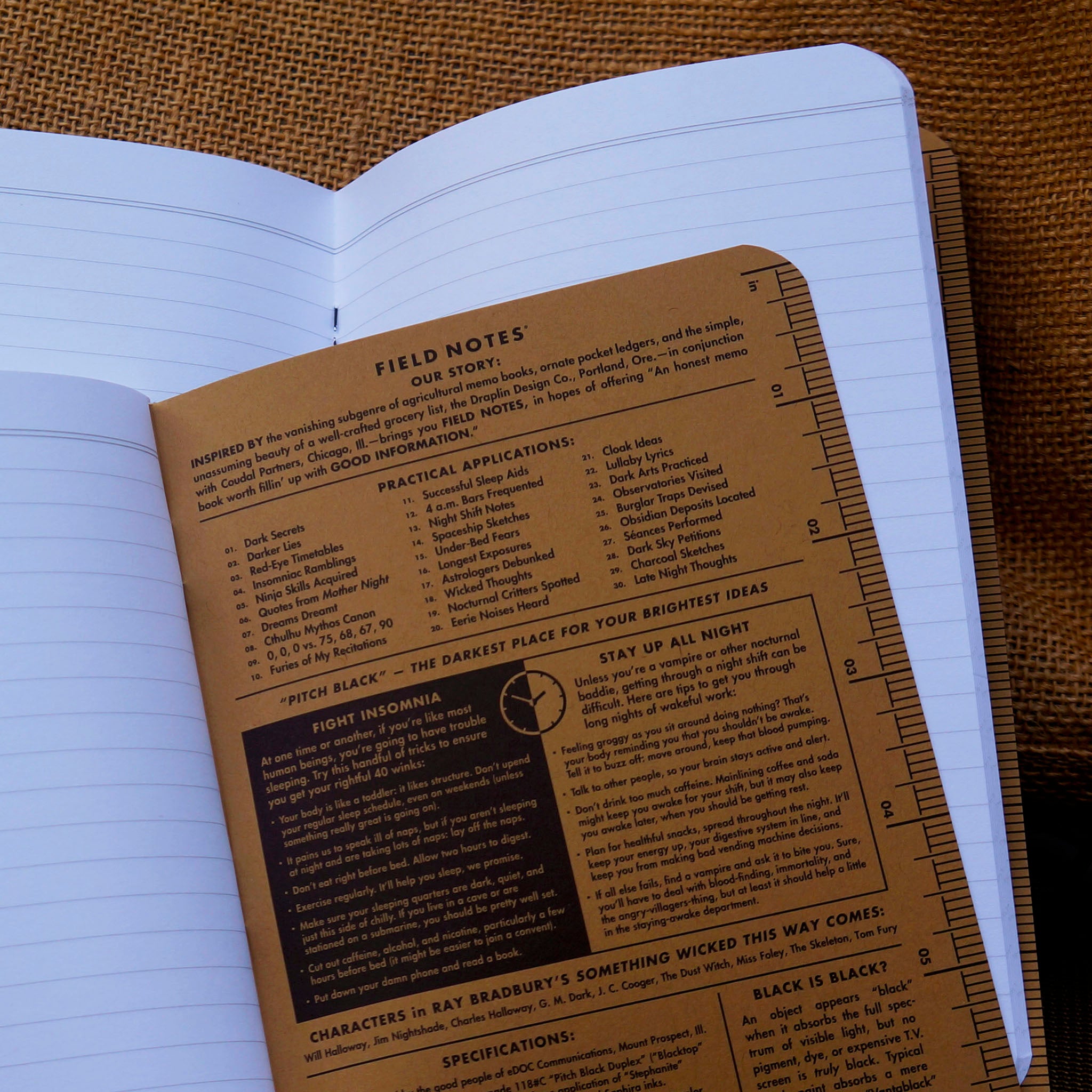 Field Notes - Pitch Black Ruled 2-Pack image 5