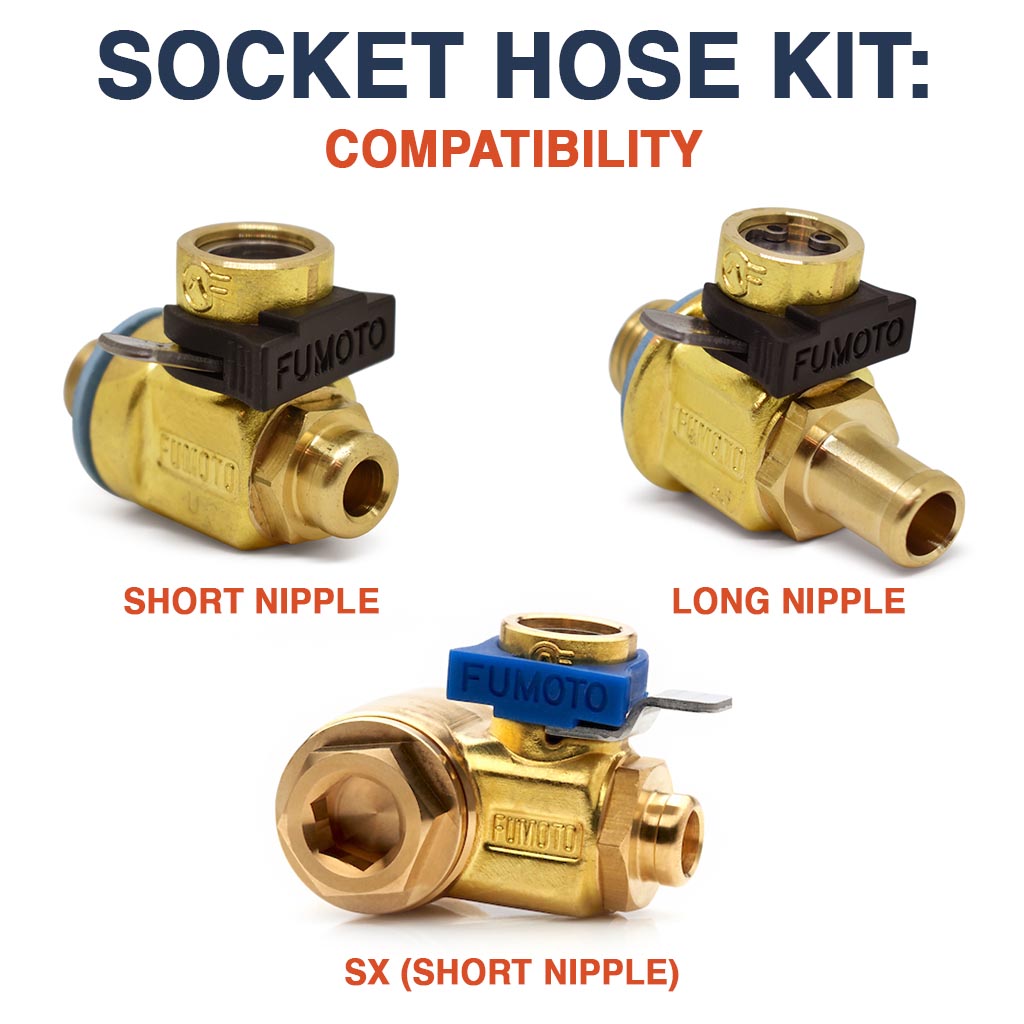 FUMOTO Plastic Elbow Socket & Hose Kit