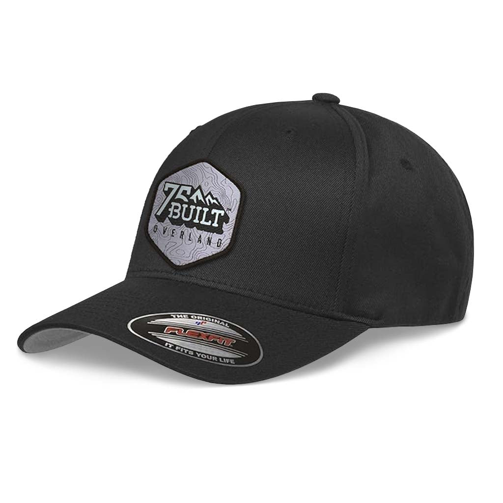 FLEXFIT® Black Cap - 75Built Patch