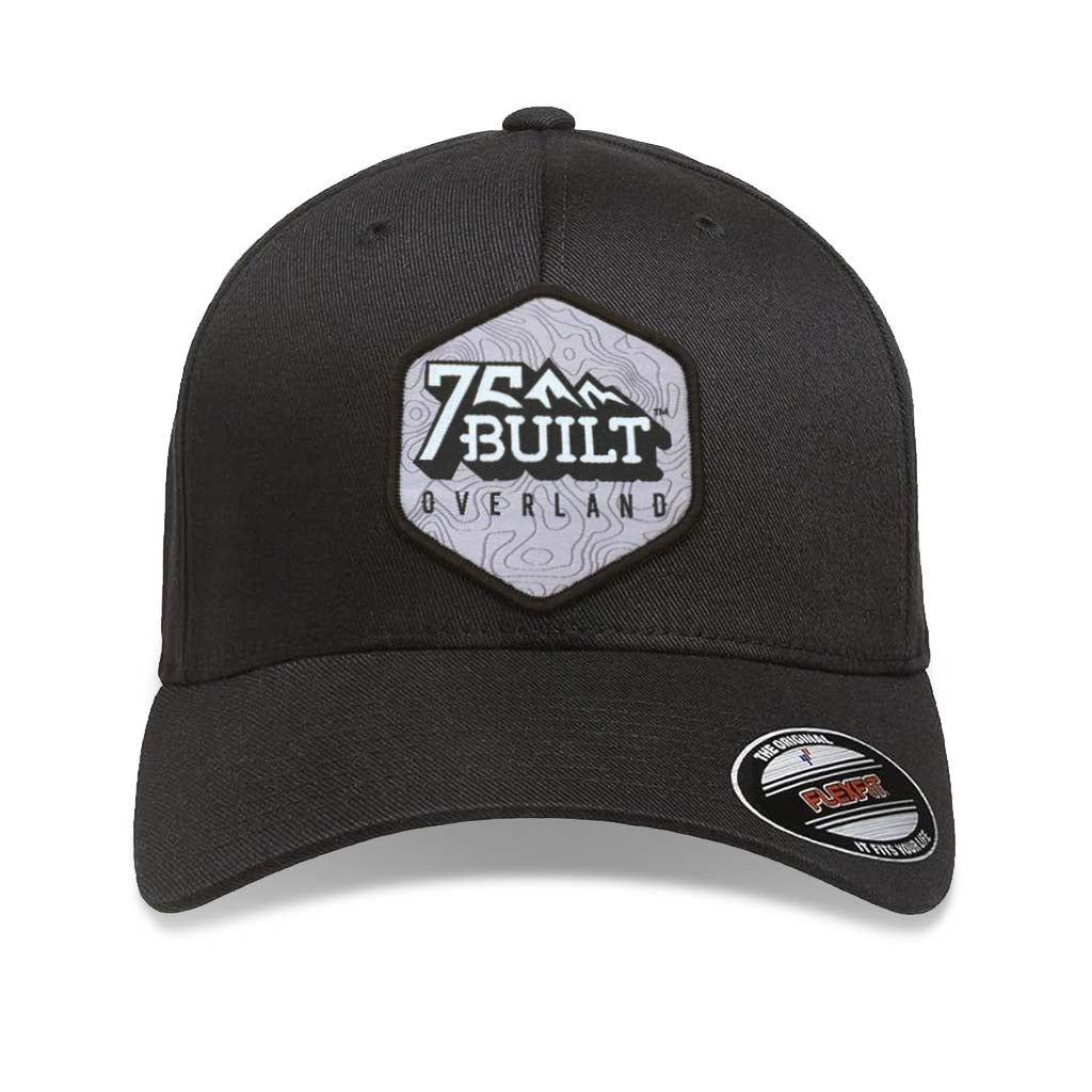 FLEXFIT® Black Cap - 75Built Patch