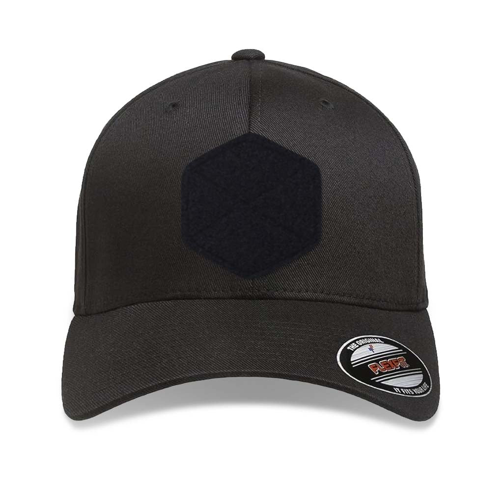 FLEXFIT® Black Cap - 75Built Patch