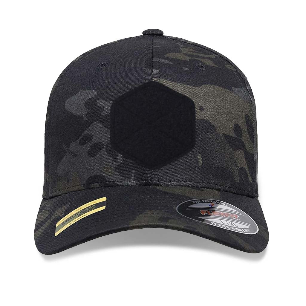 FLEXFIT® Black Multicam Cap - 75Built Patch
