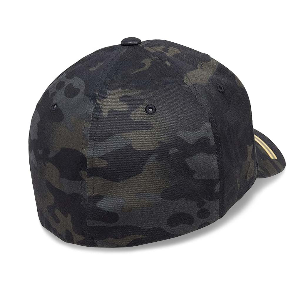 FLEXFIT® Black Multicam Cap - Plain