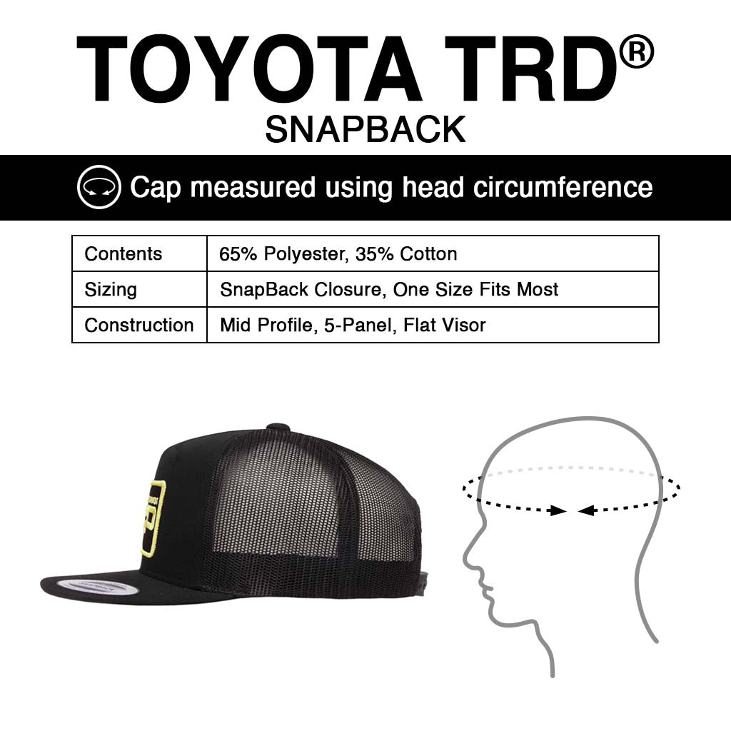 Toyota Gold TRD Patch Trucker Cap