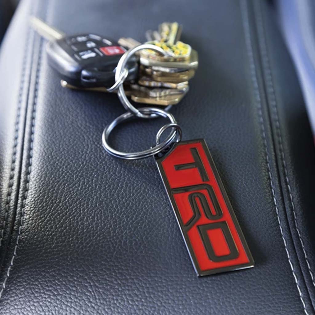 TRD Metal Keychain - RED