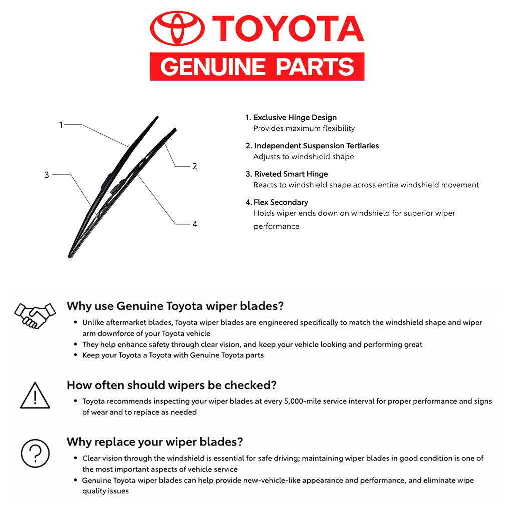 Toyota Tacoma OEM Wiper Blade Set